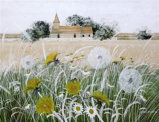 Paul Evans (1954-) Dandelions 14 x 19in.